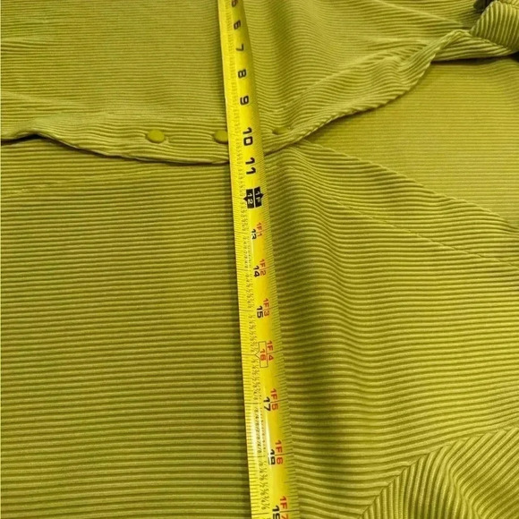 Love & Harmony open edit collared ribbed cardigan green size small - Picture 7 of 10